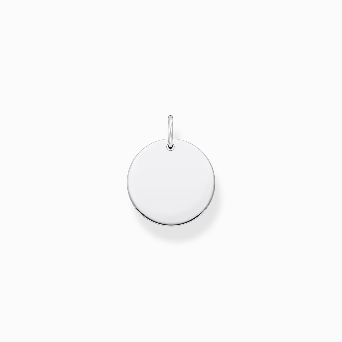 Pendant disc silver
