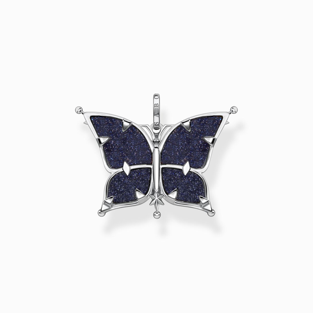 Pendant butterfly star & moon silver