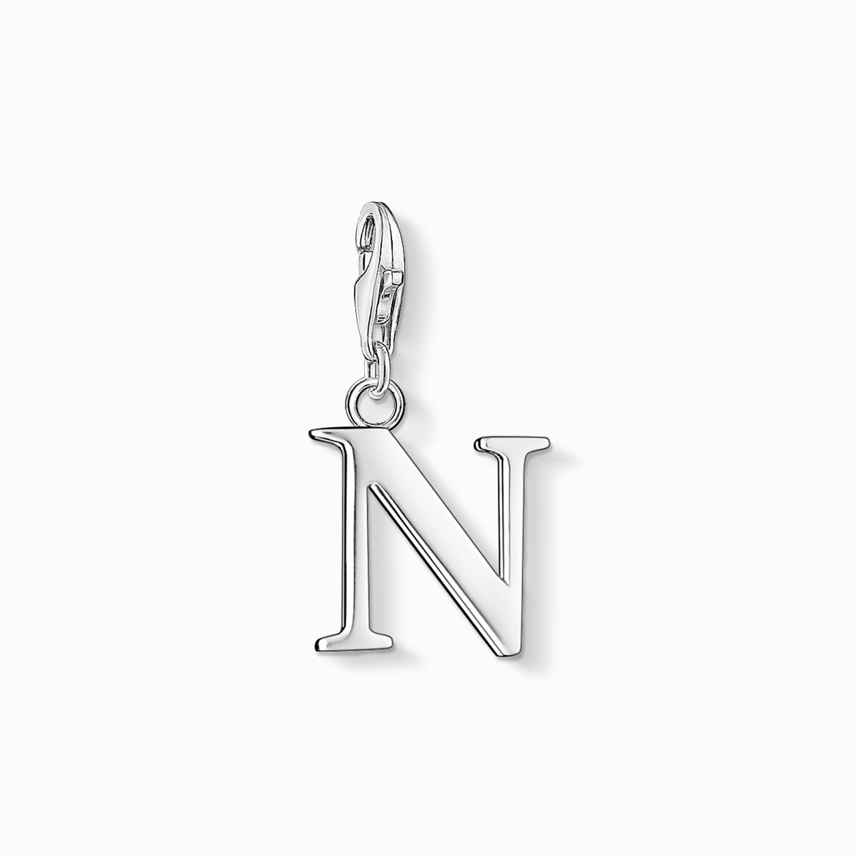 Charm pendant letter n