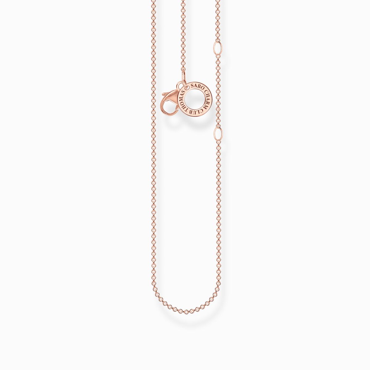 Charm necklace rose gold Thickness 1.00 mm (0.04 Inch)