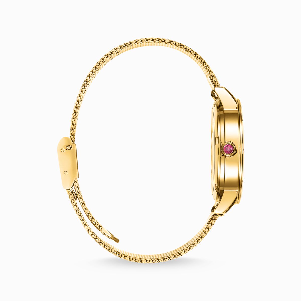 Women’s watch snake in 3D optics yellow gold-coloured