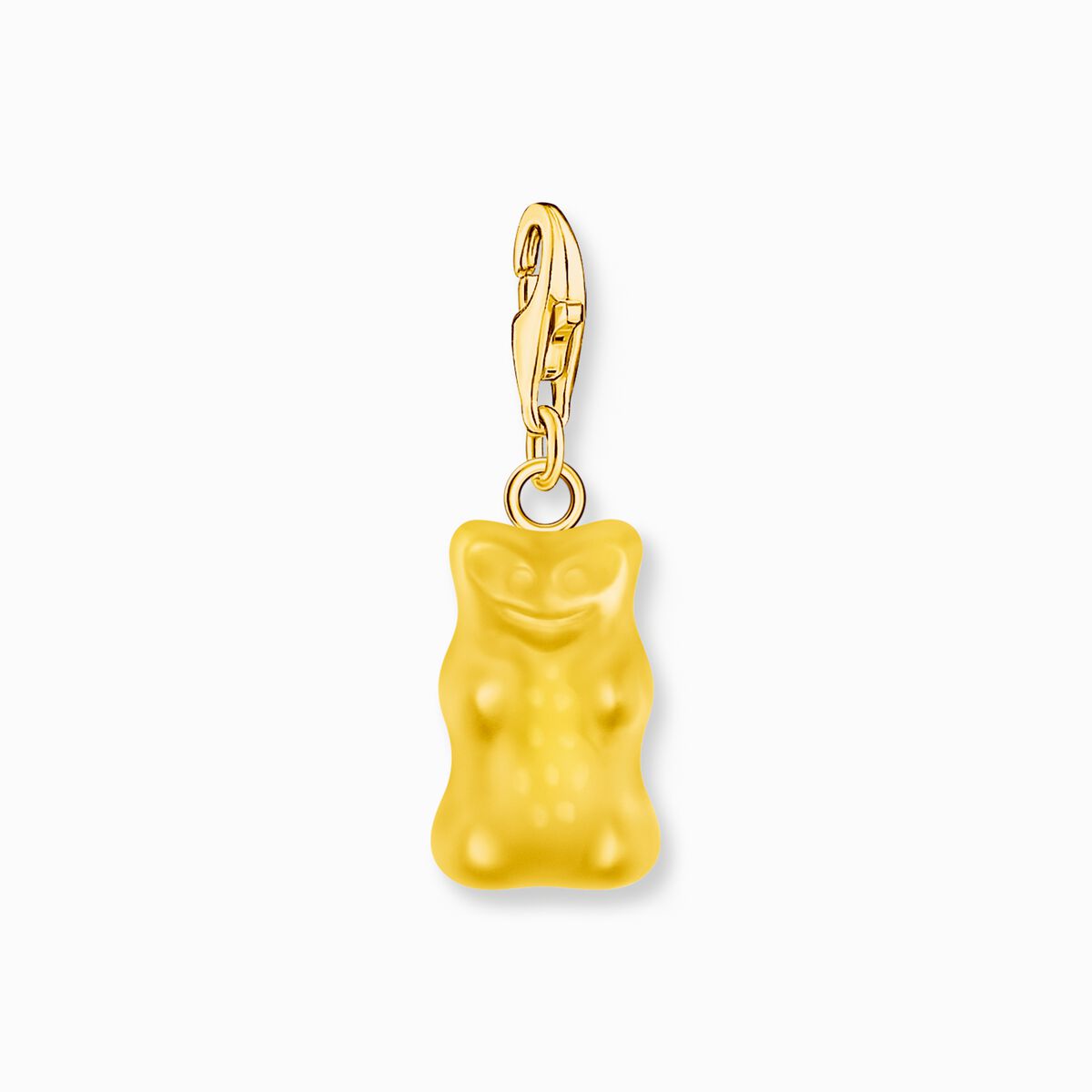 Gold-plated charm pendant goldbears in yellow