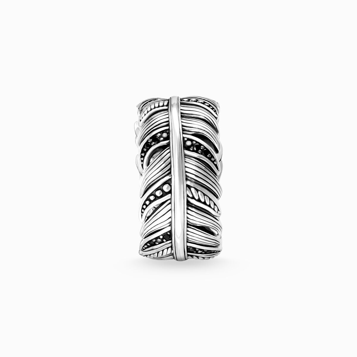 Ring feather pavé