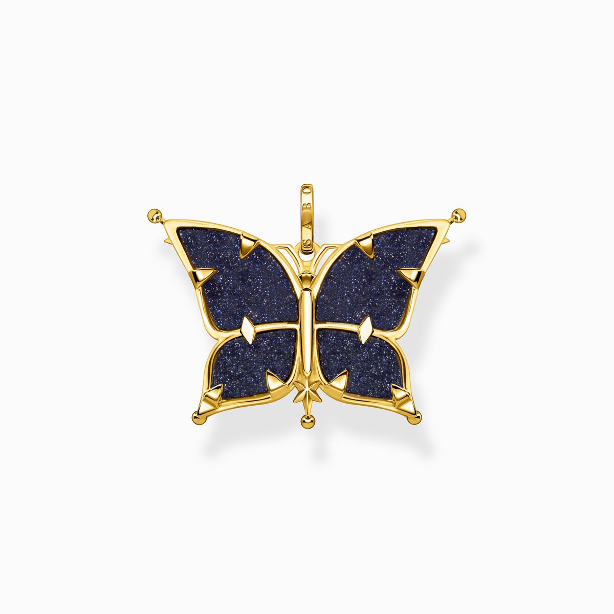 Pendant butterfly star & moon gold