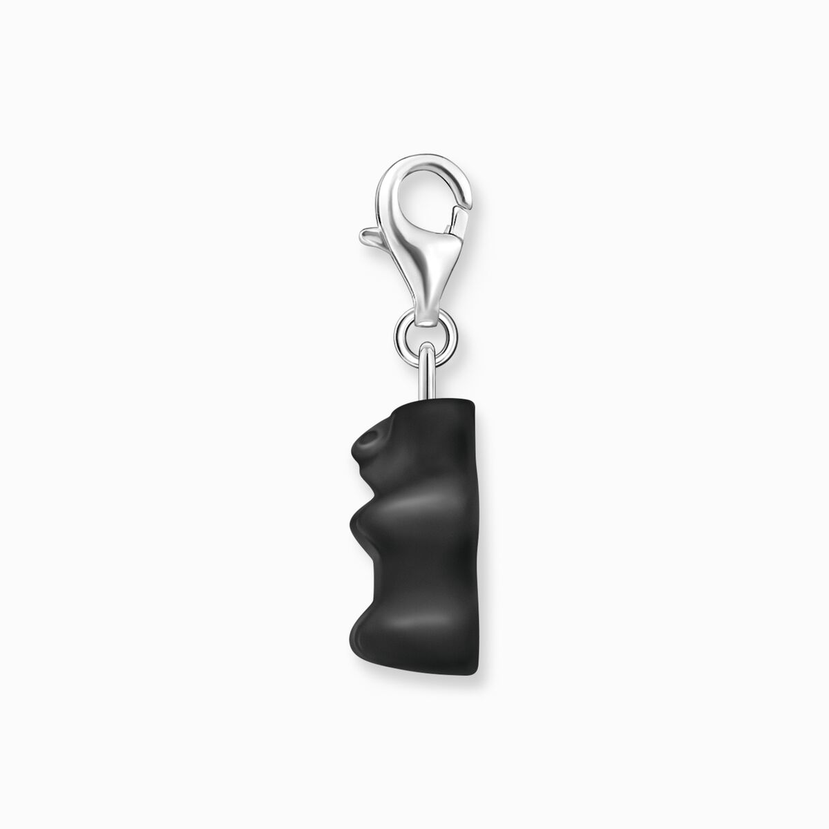 Silver charm pendant Goldbears in black