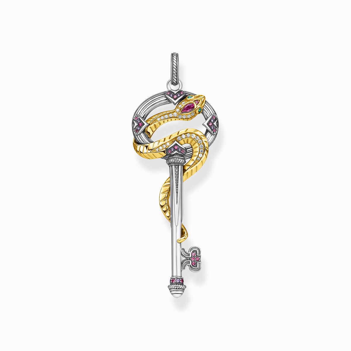 Pendant key with snake gold