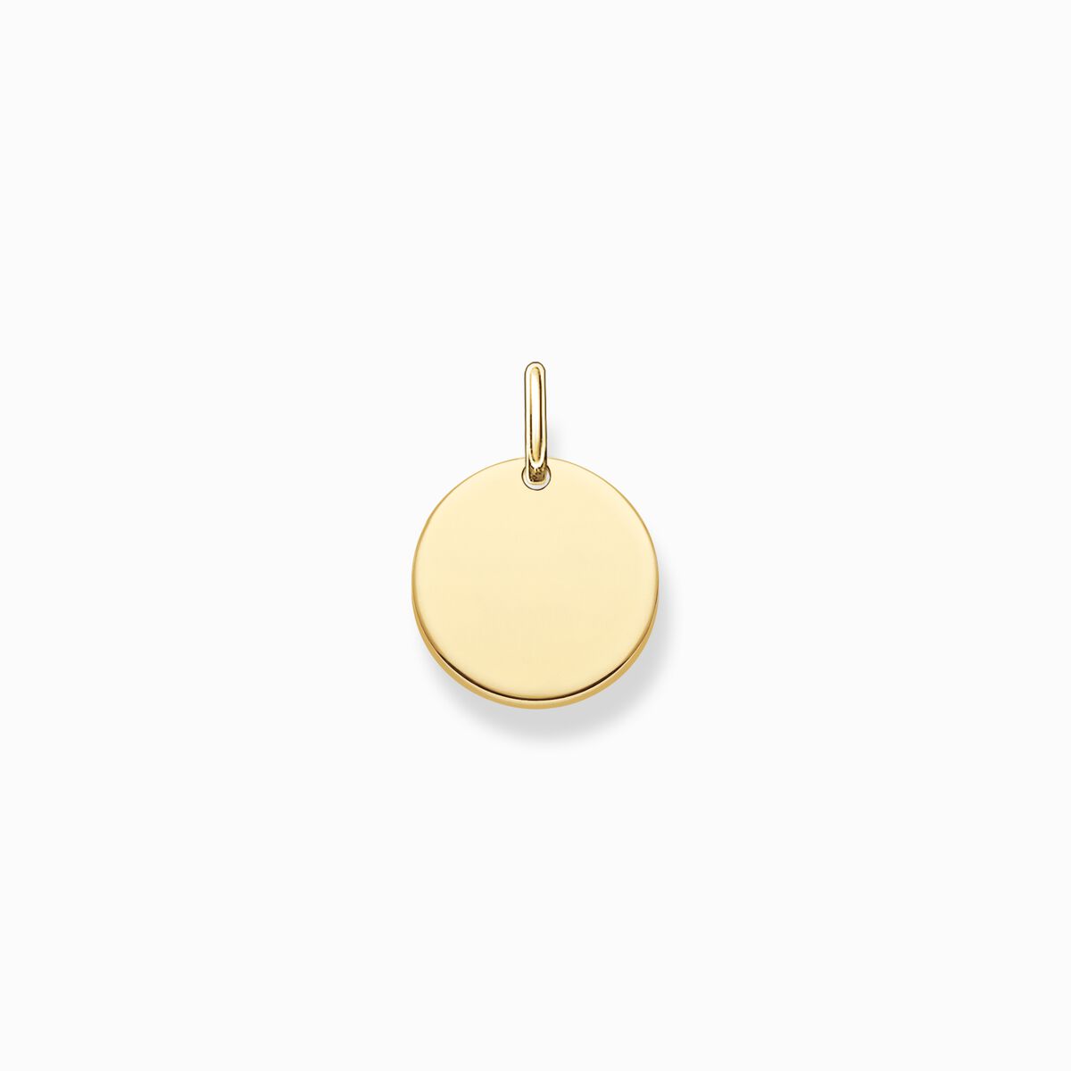 Pendant disc small gold