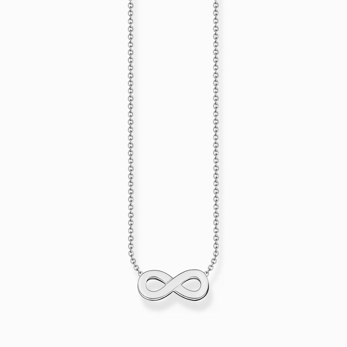 Silver necklace with infinity pendant