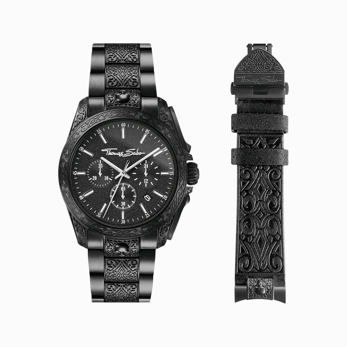 Men’s watch Rebel at heart Chronograph black