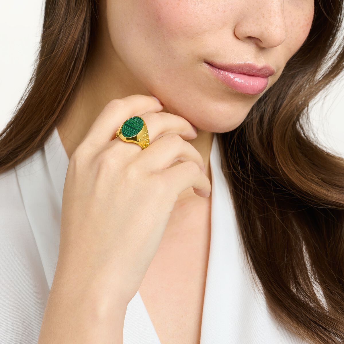 Ring green-gold