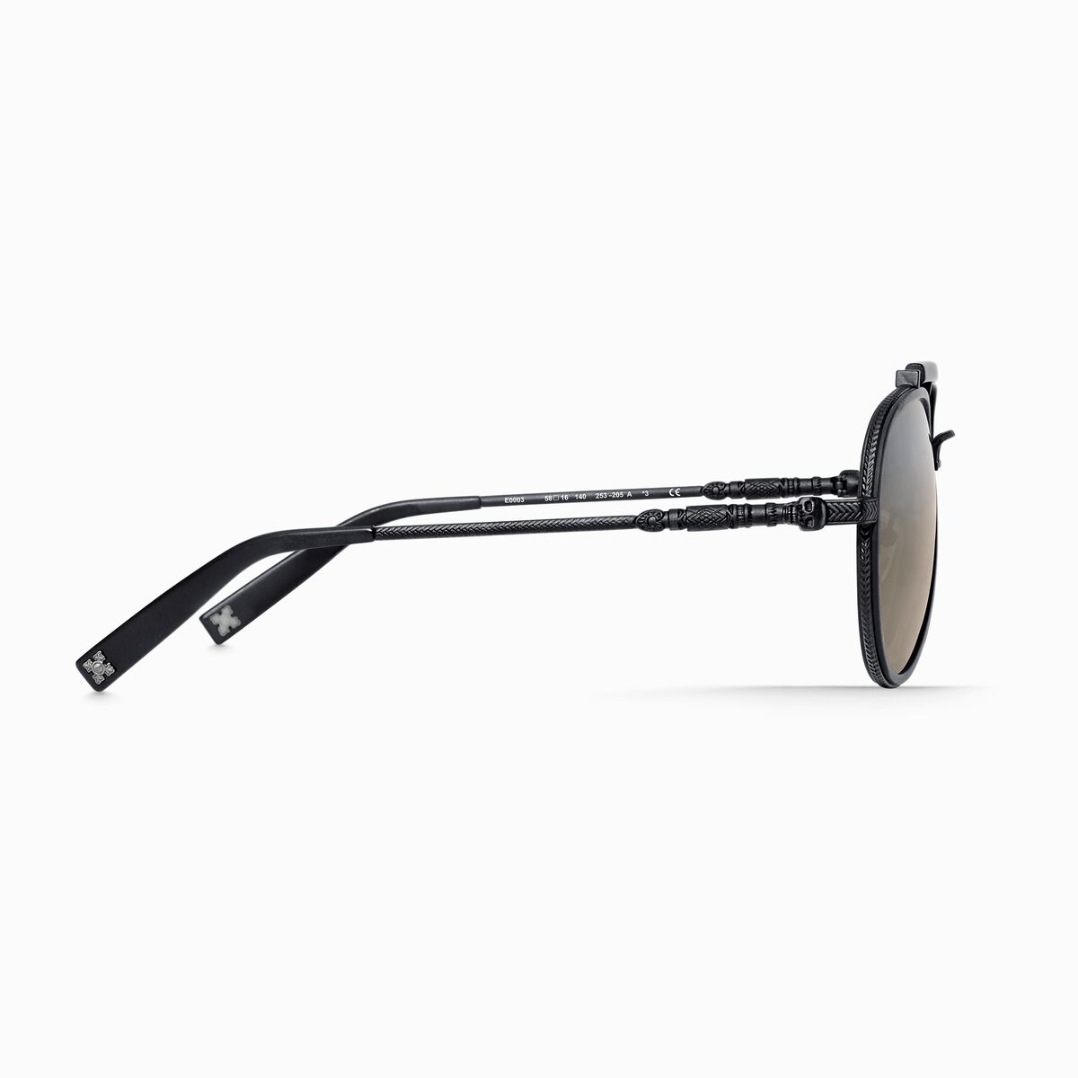 Sunglasses Harrison pilot skull mirrored