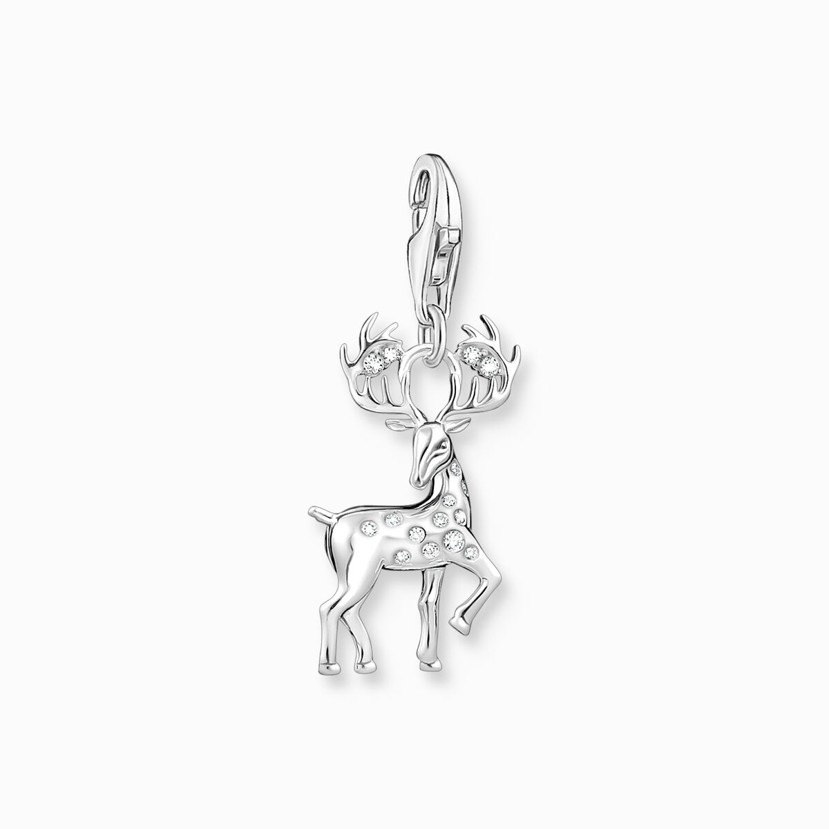 Charm pendant deer silver