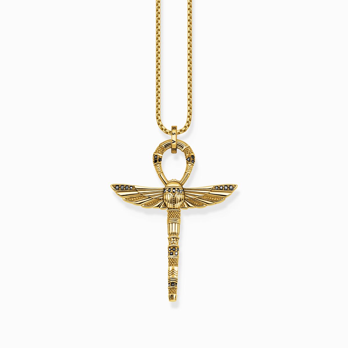 Gold plated pendant in shape of ankh symbol