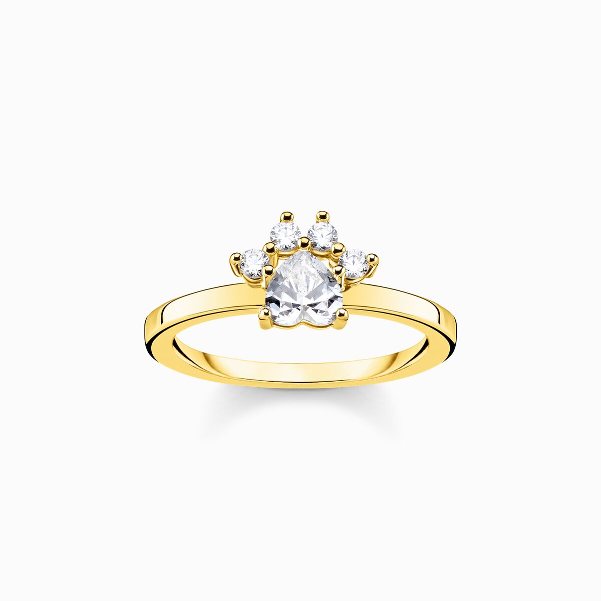 Ring paw cat gold