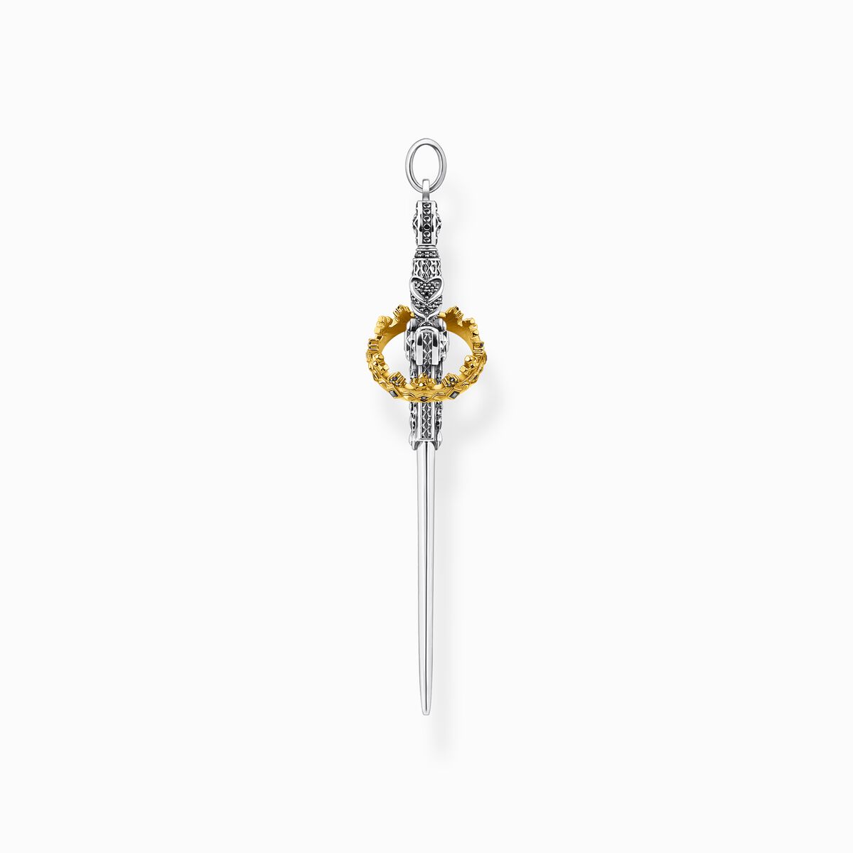 Pendant sword with crown