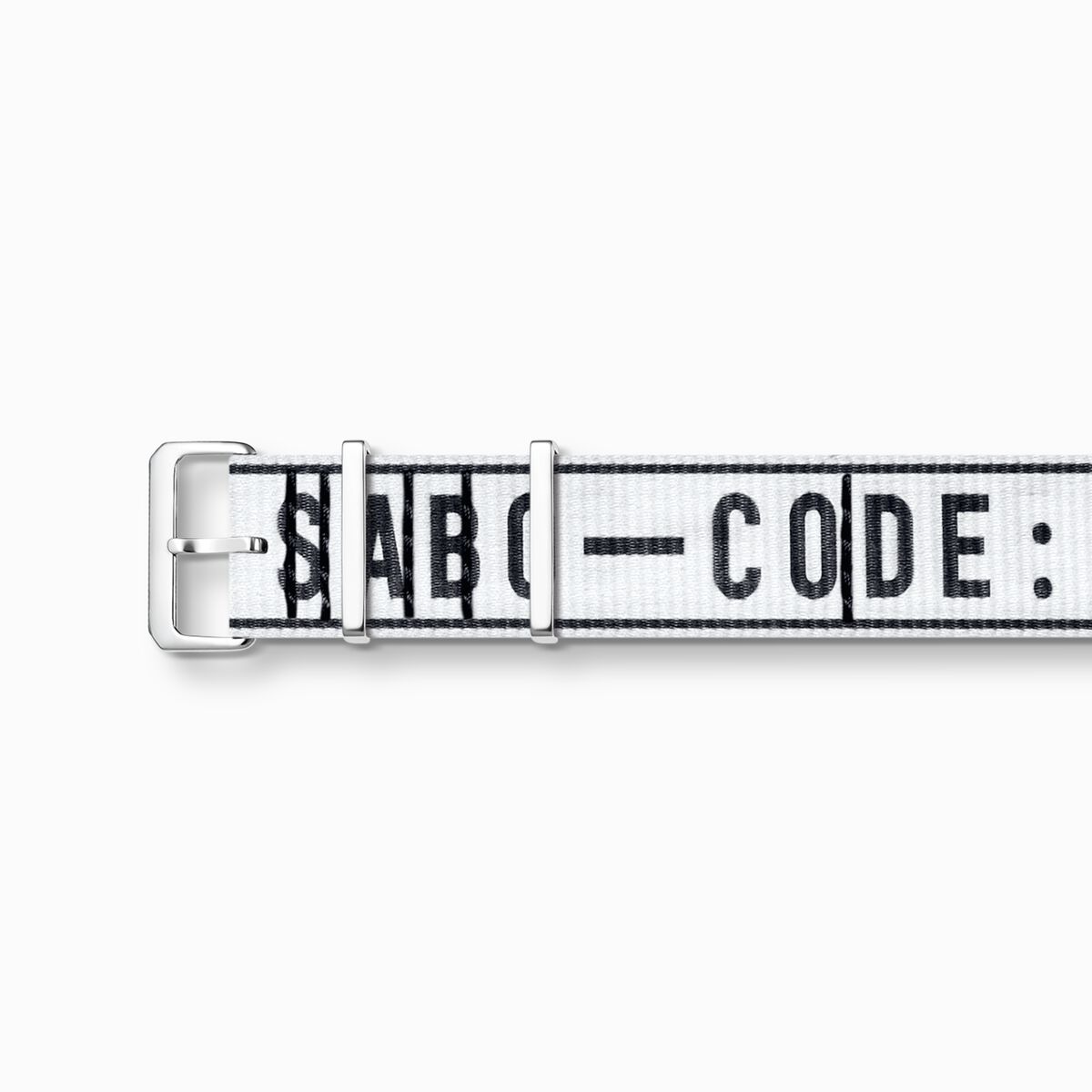Watch strap urban Code TS nato, white