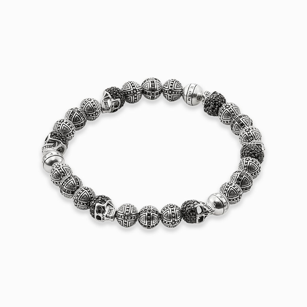 Bracelet cross and skull