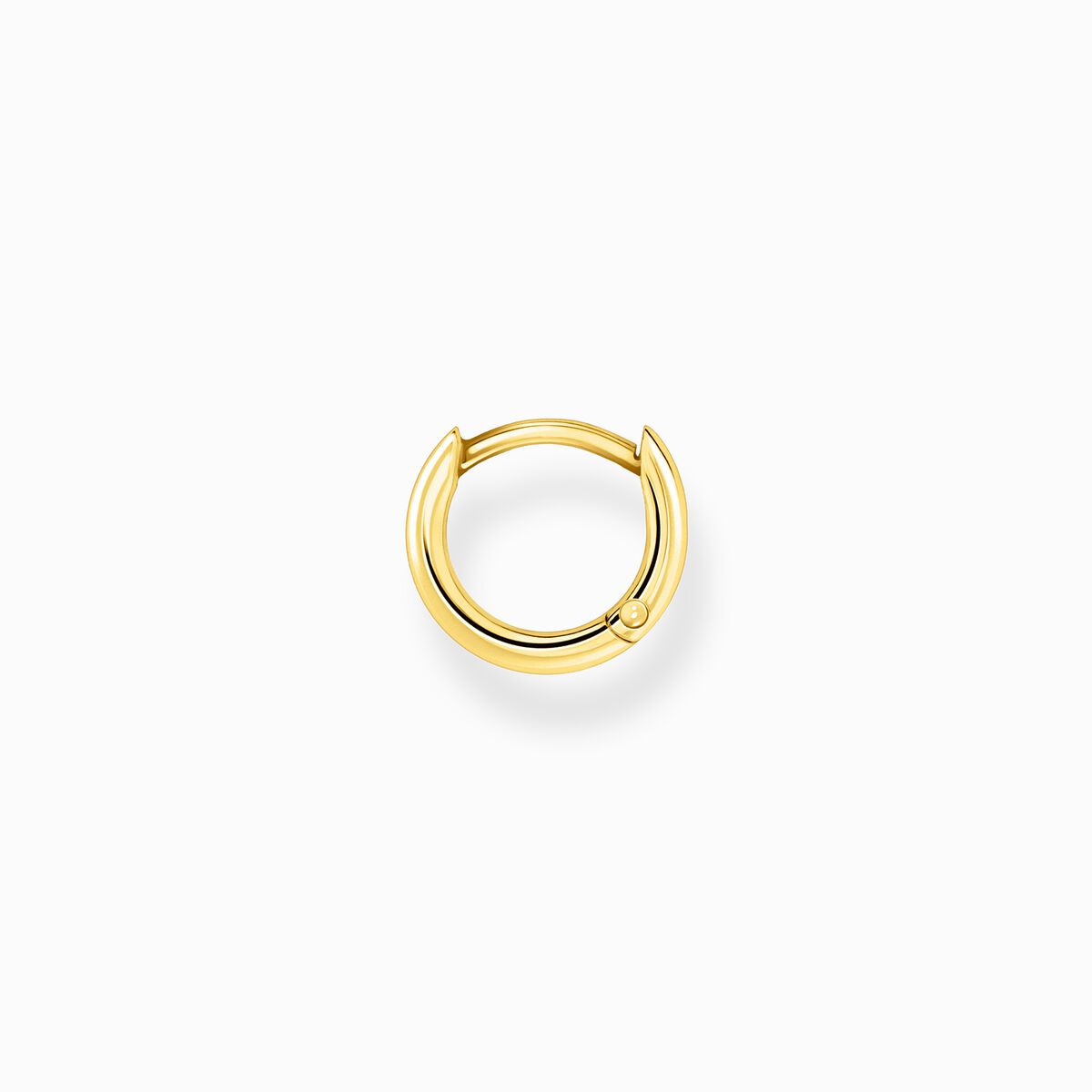 Single hoop earring classic gold