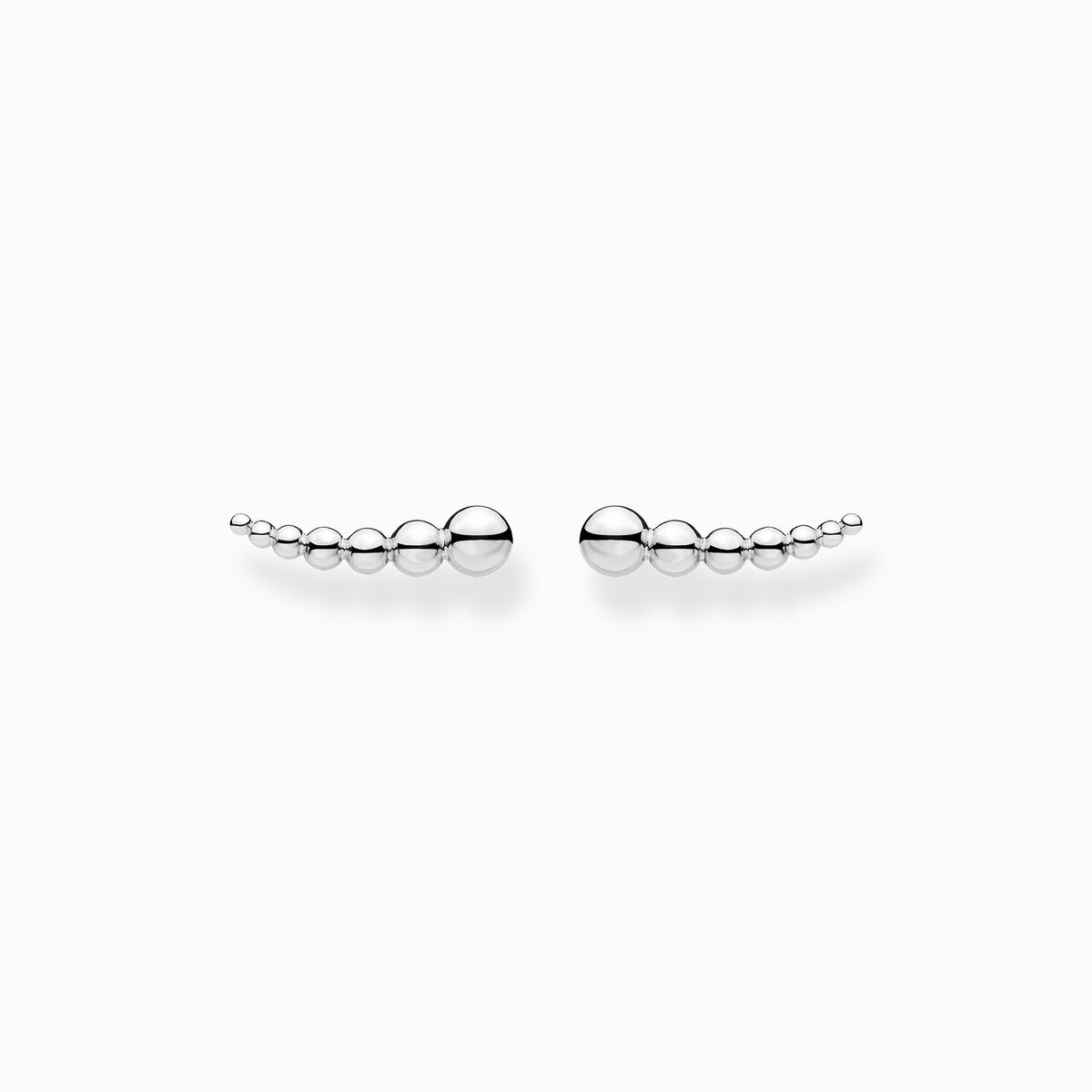 Ear climber dots silver