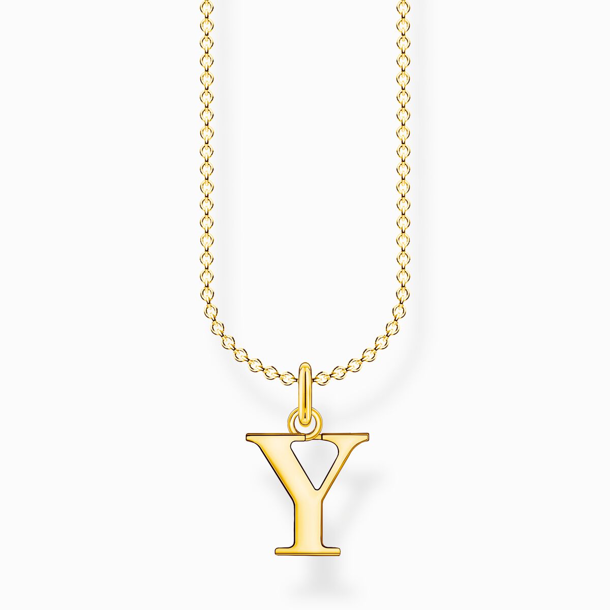 Necklace letter y gold
