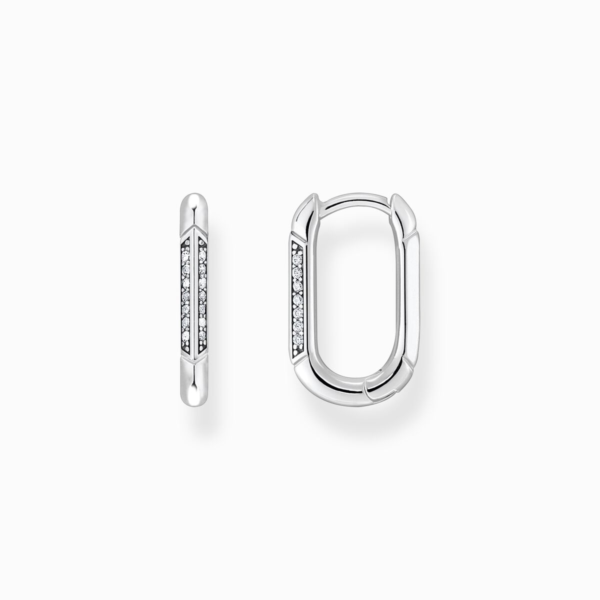 Hoop earrings silver
