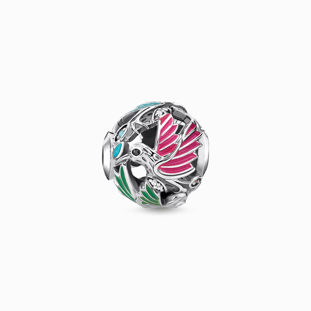 Bead hummingbird silver