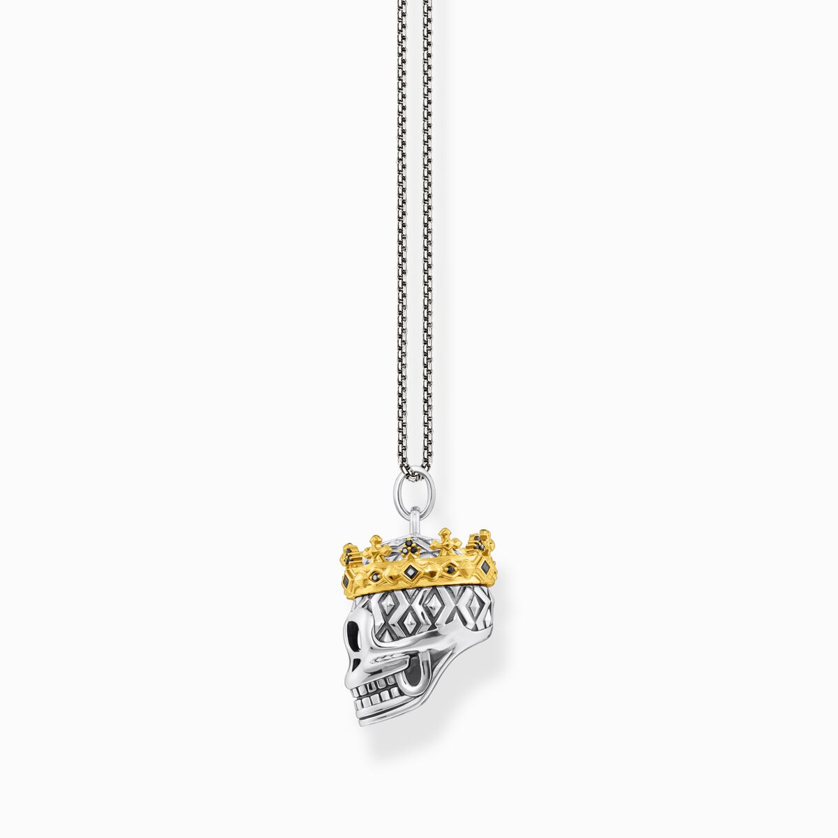 Necklace skull crown