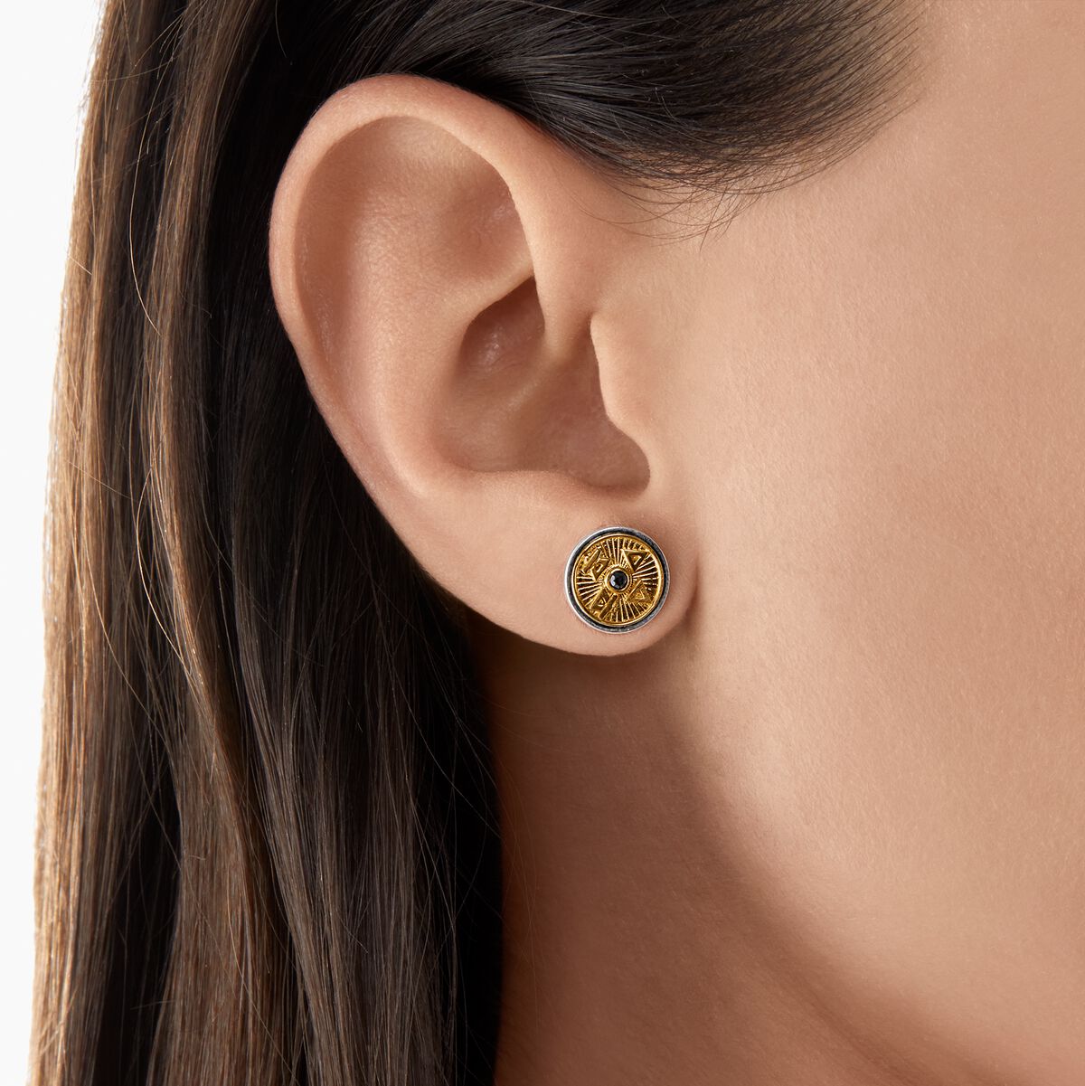 Ear studs elements of nature gold