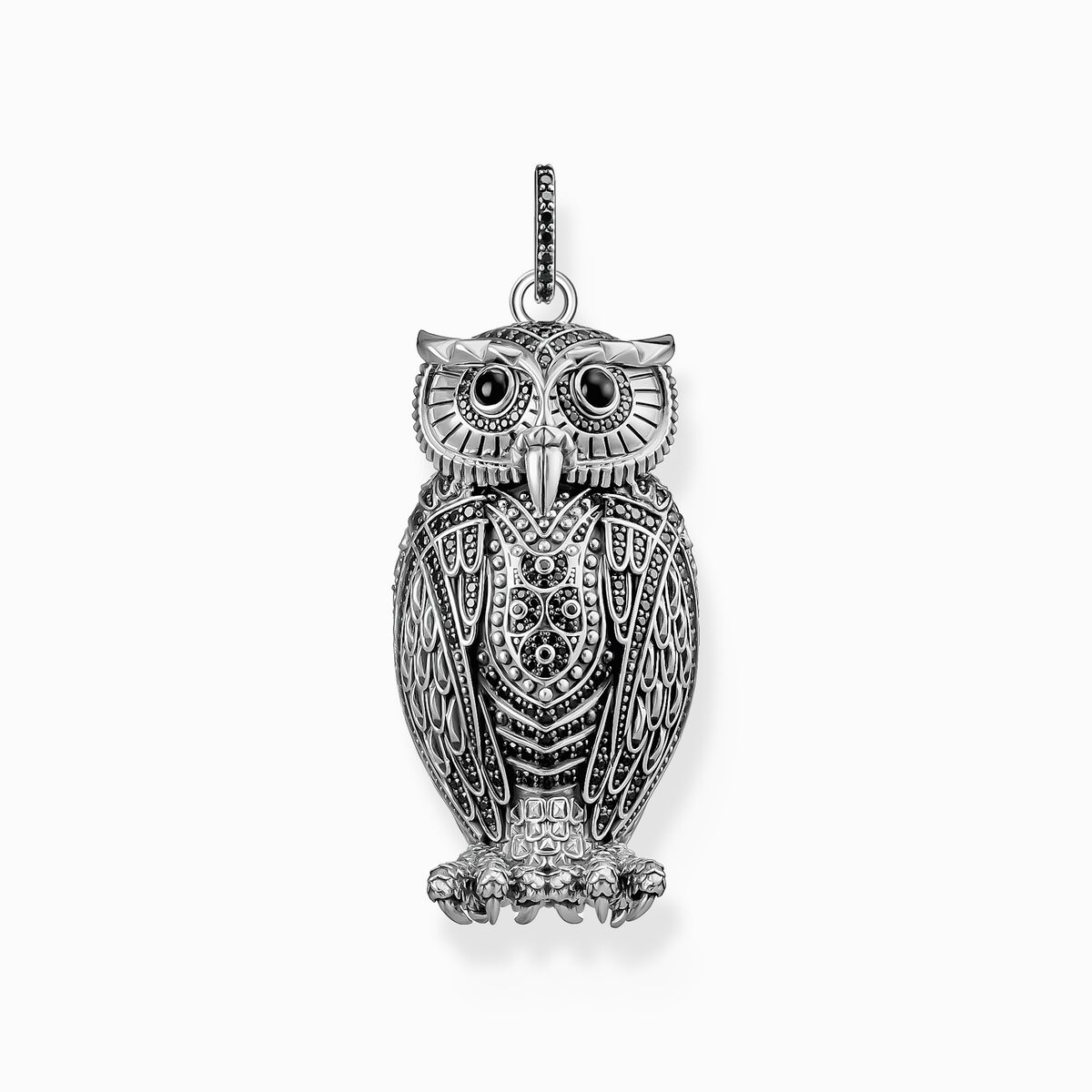 Silver pendant Mystic Guardian Owl limited edition