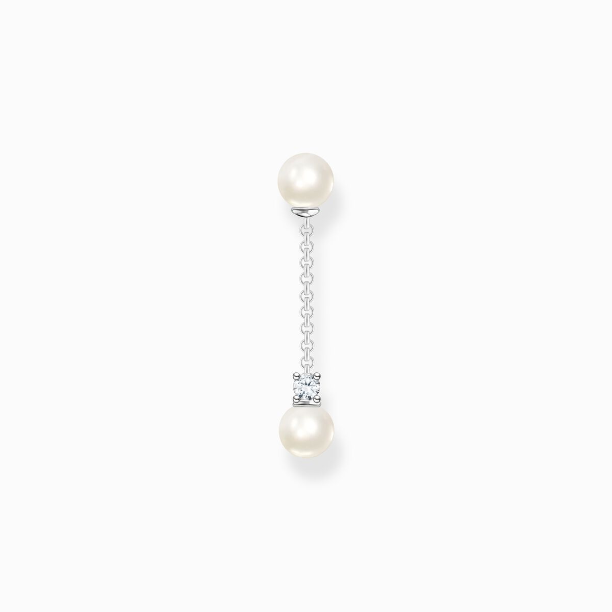 Jewellery set ear candy pearls silver