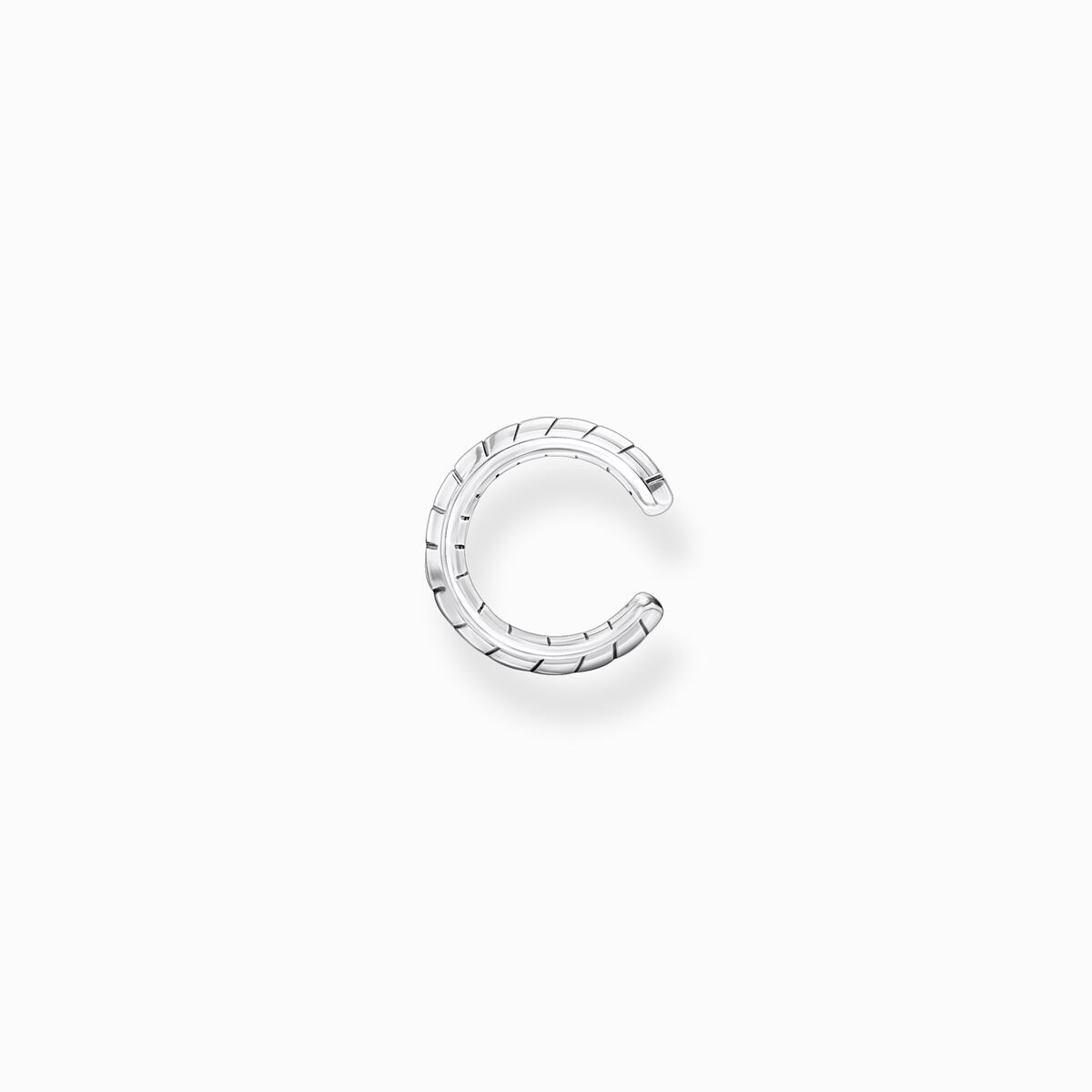 Single ear cuff snakeskin silver
