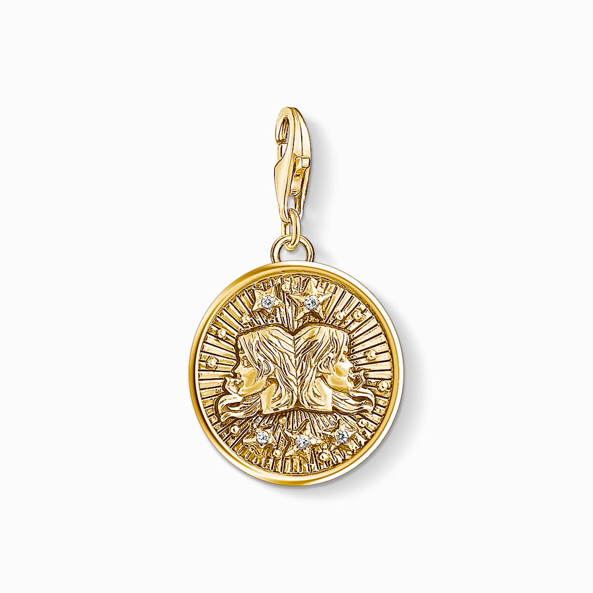 Charm pendant zodiac sign Gemini