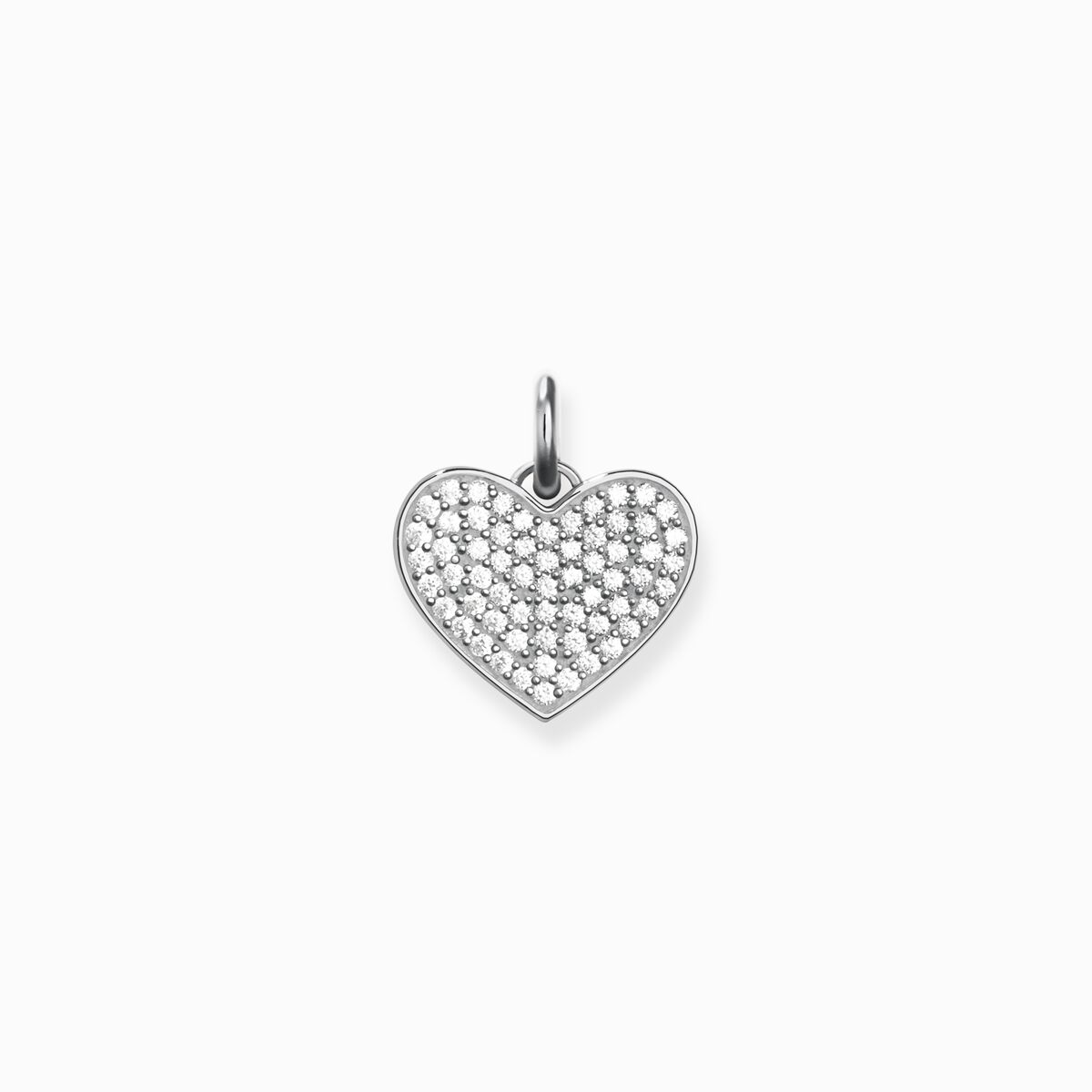 Pendant heart pavé