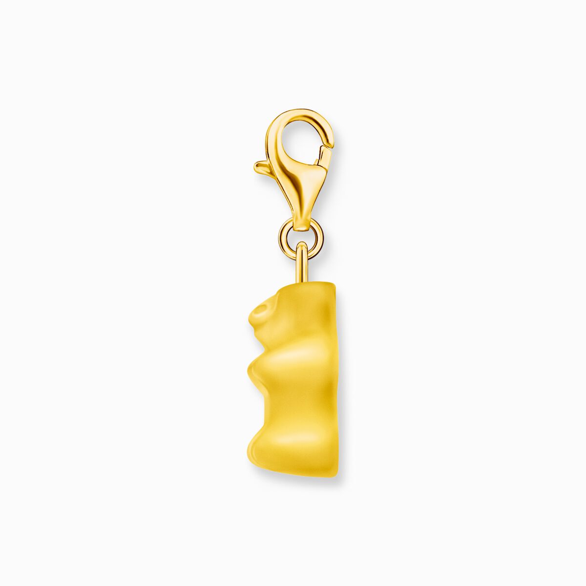Gold-plated charm pendant goldbears in yellow
