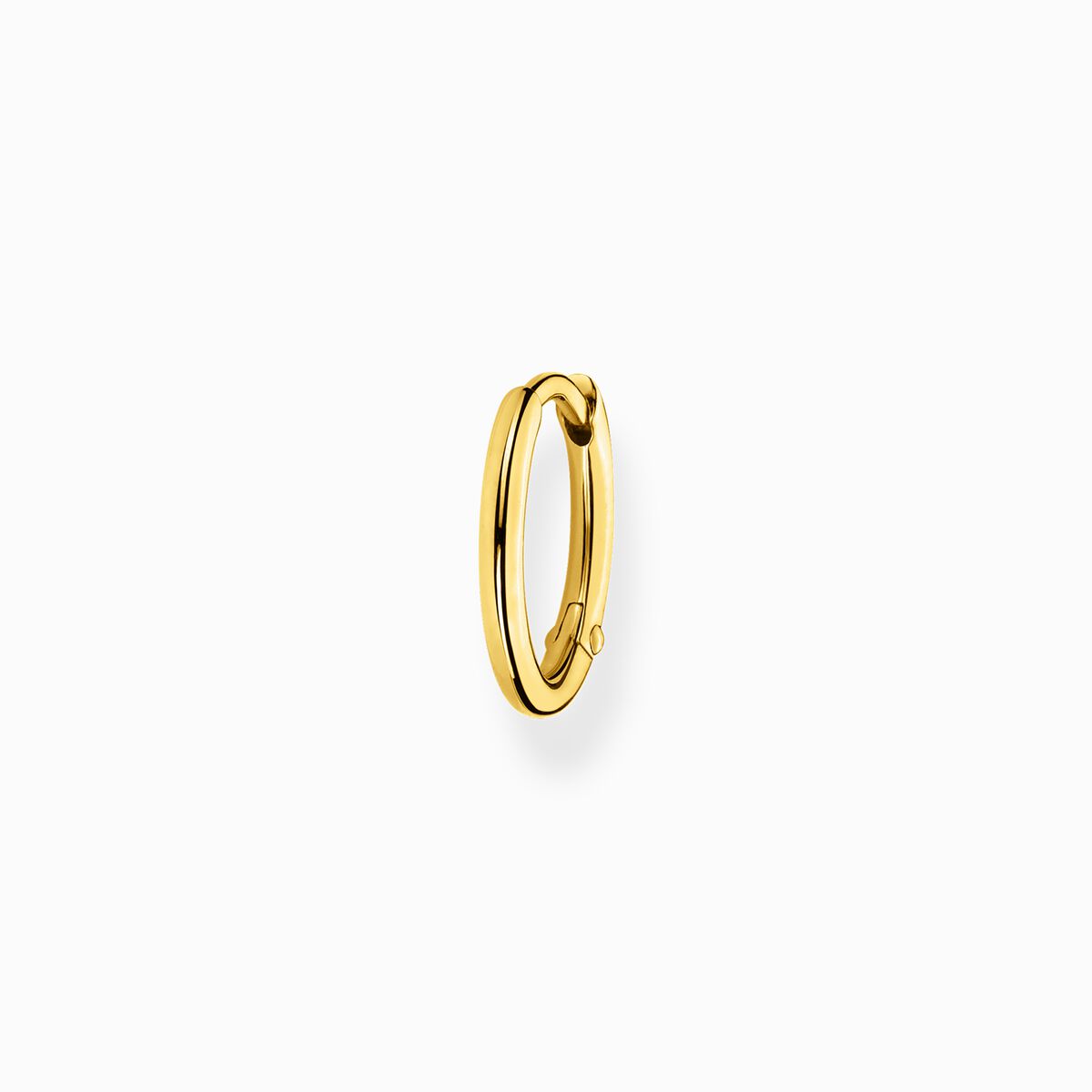Single hoop earring classic gold