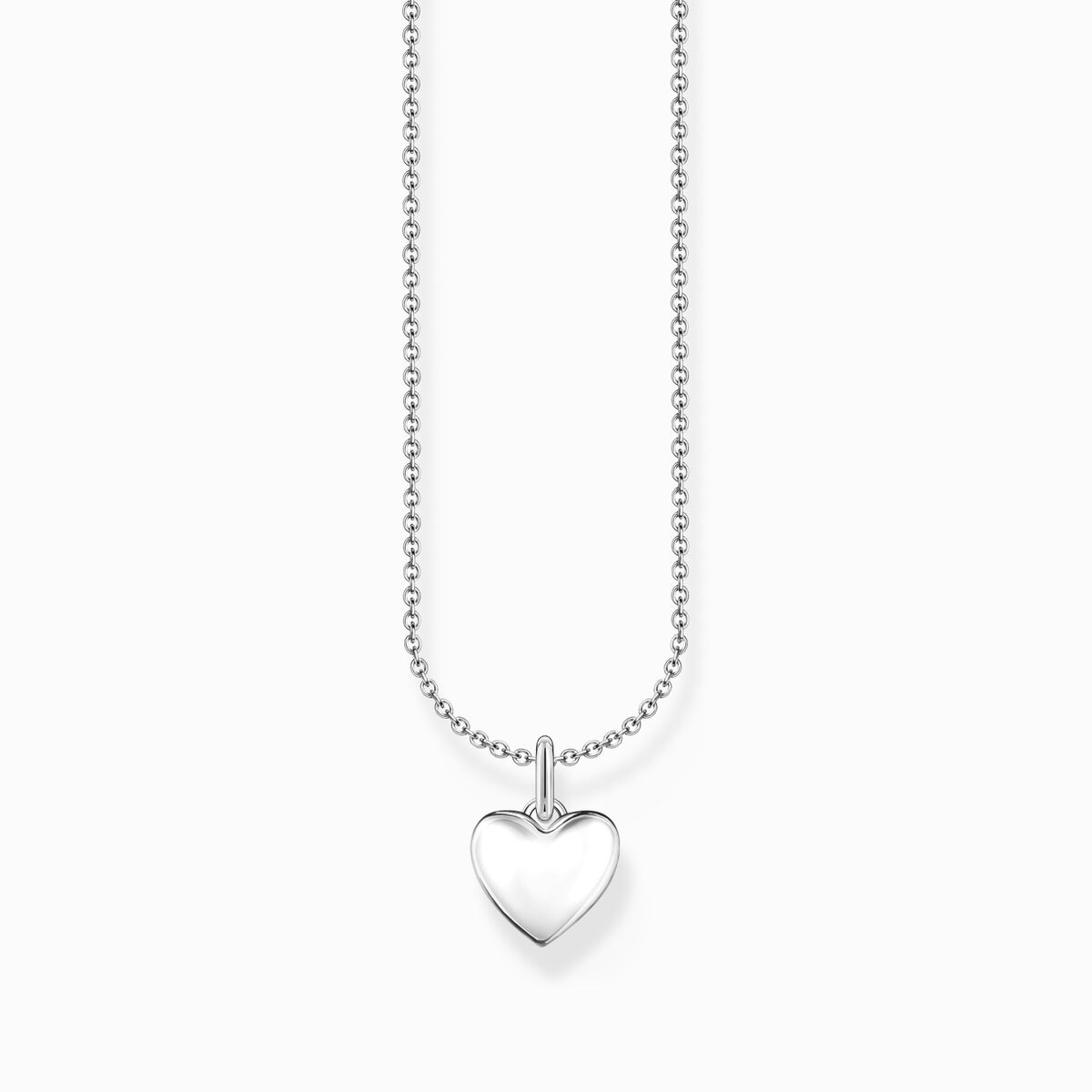 Silver necklace with heart pendant