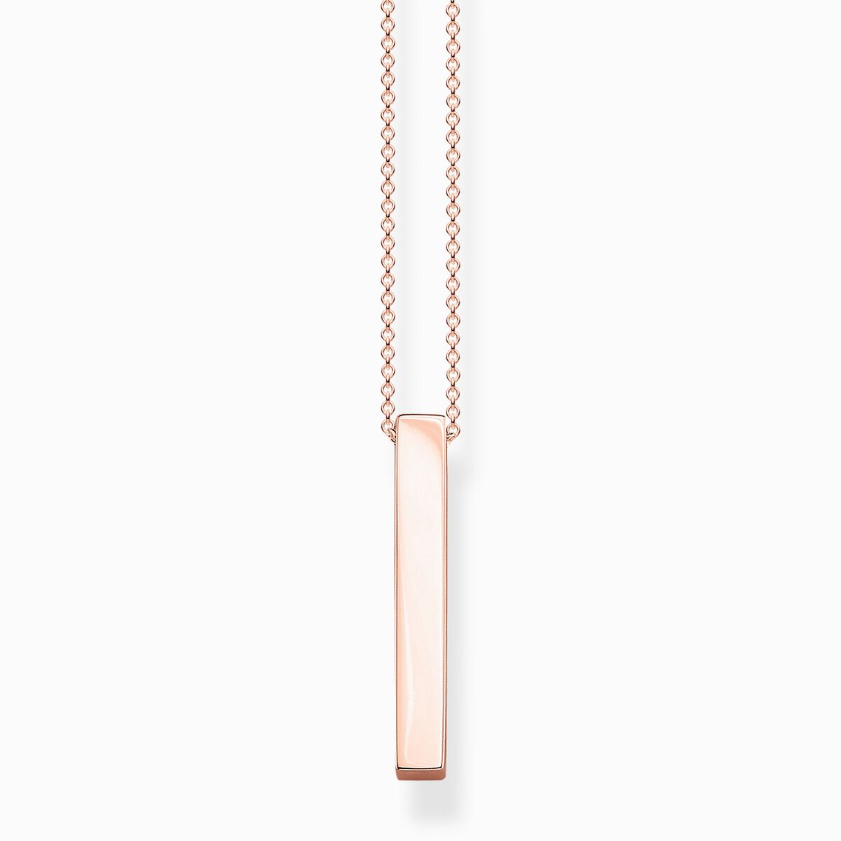 Necklace rose-gold cuboid