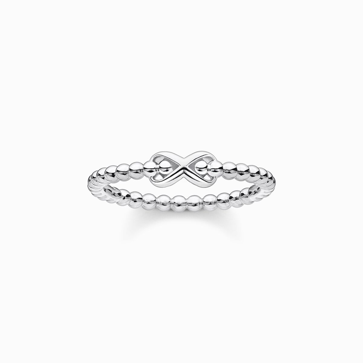 Ring dots with infinity silver