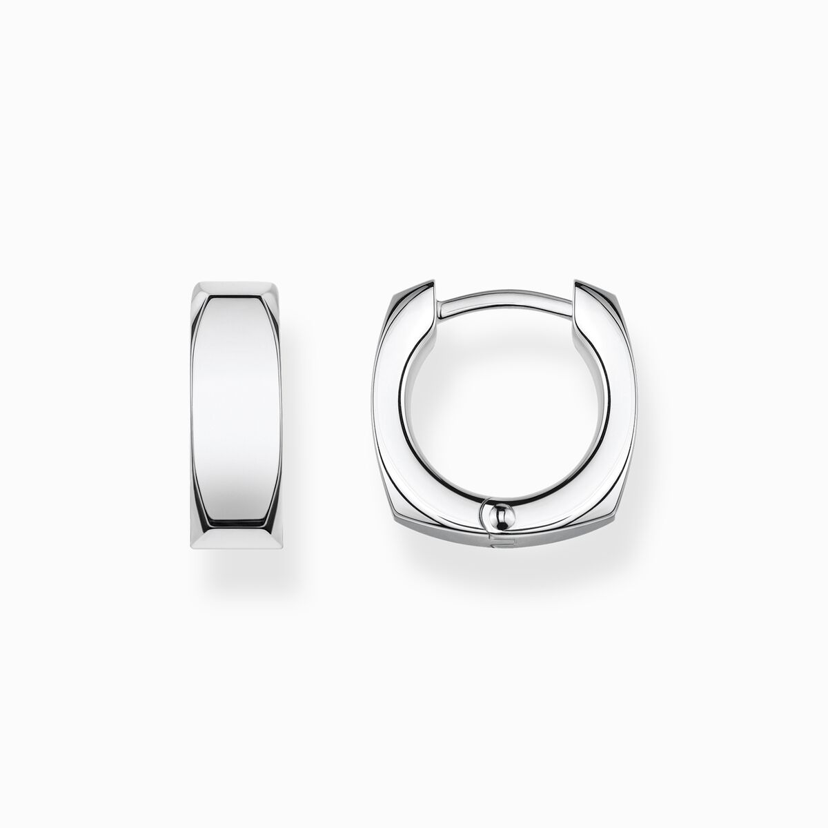 Hoop earrings minimalist silver