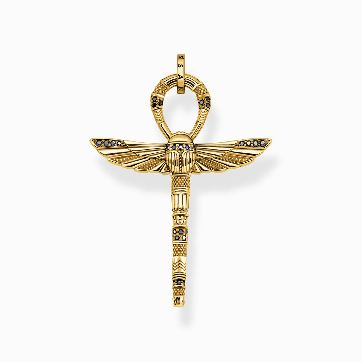 Gold plated pendant in shape of ankh symbol