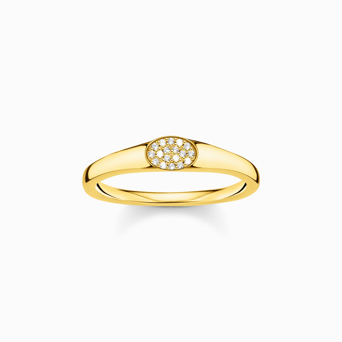 Ring white stones gold