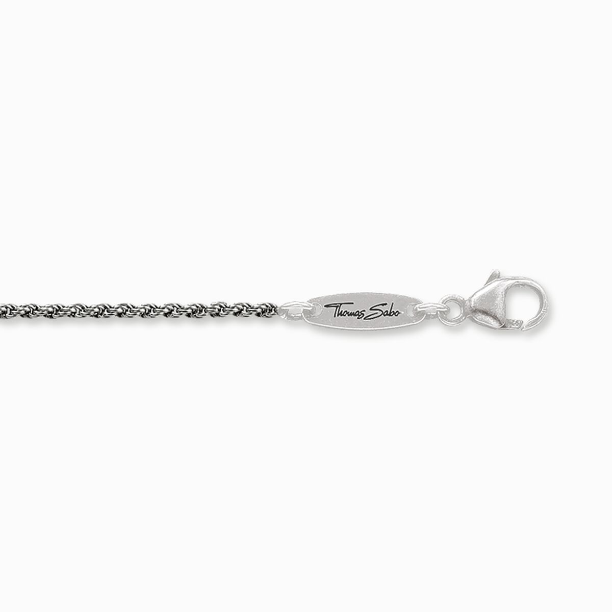 Cord chain blackened Thickness 1.10 mm (0.04 Inch)