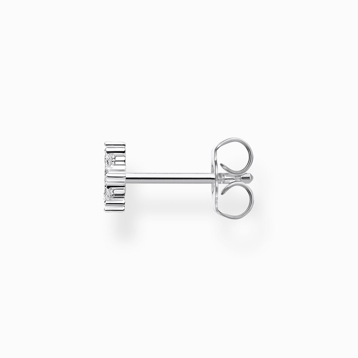 Single ear stud star silver