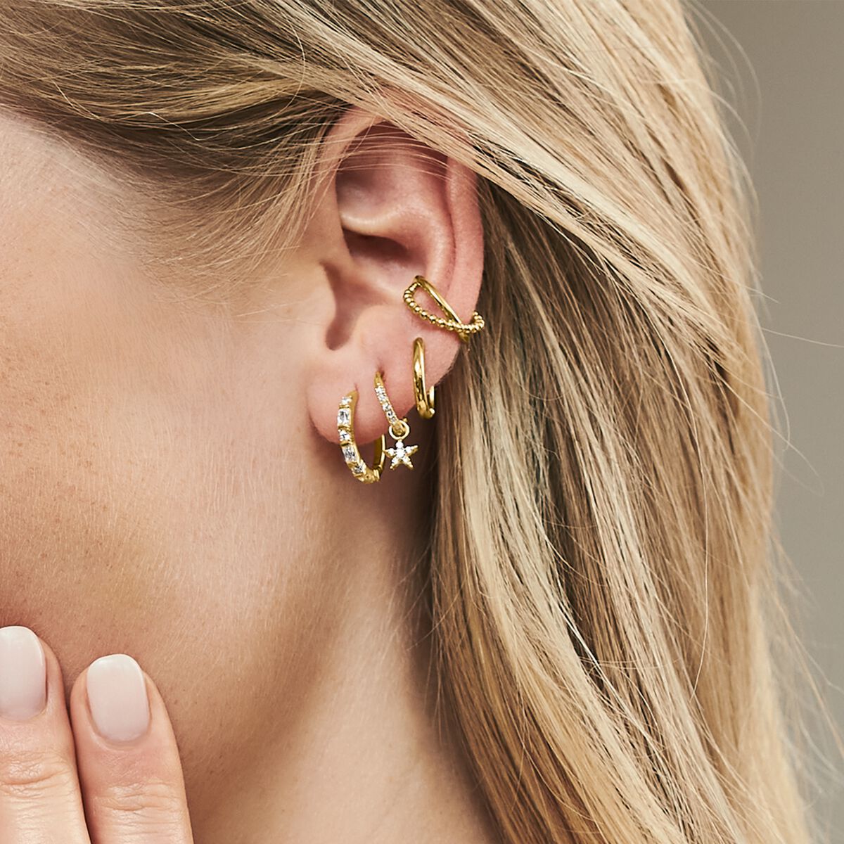 Jewellery set ear candy golden autumn