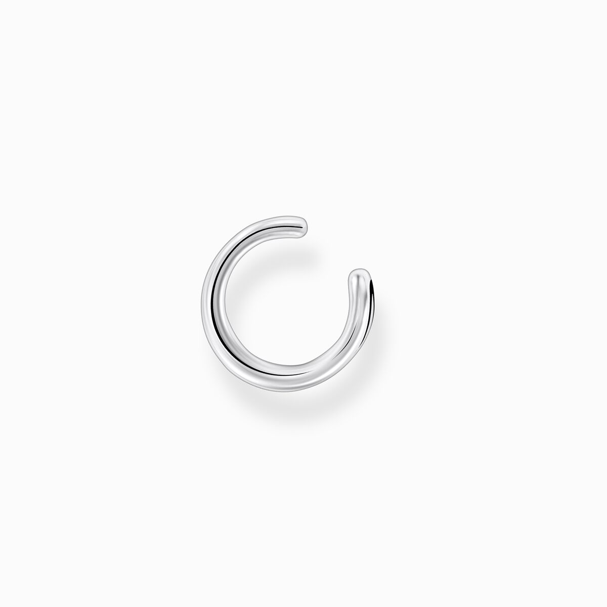 Single ear cuff double strand silver