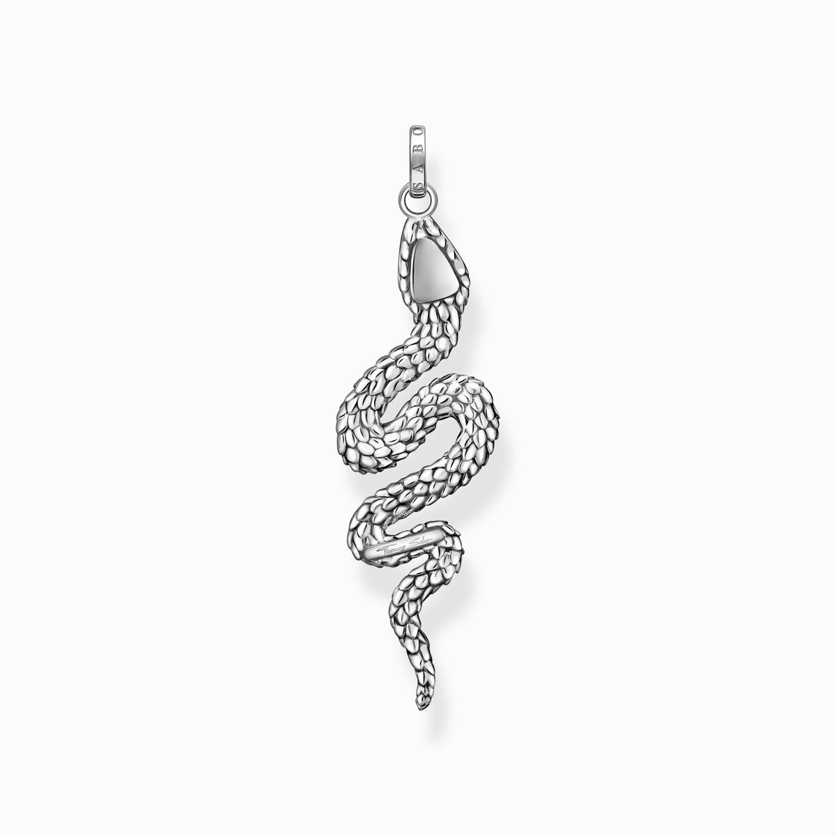 Pendant blackened snake