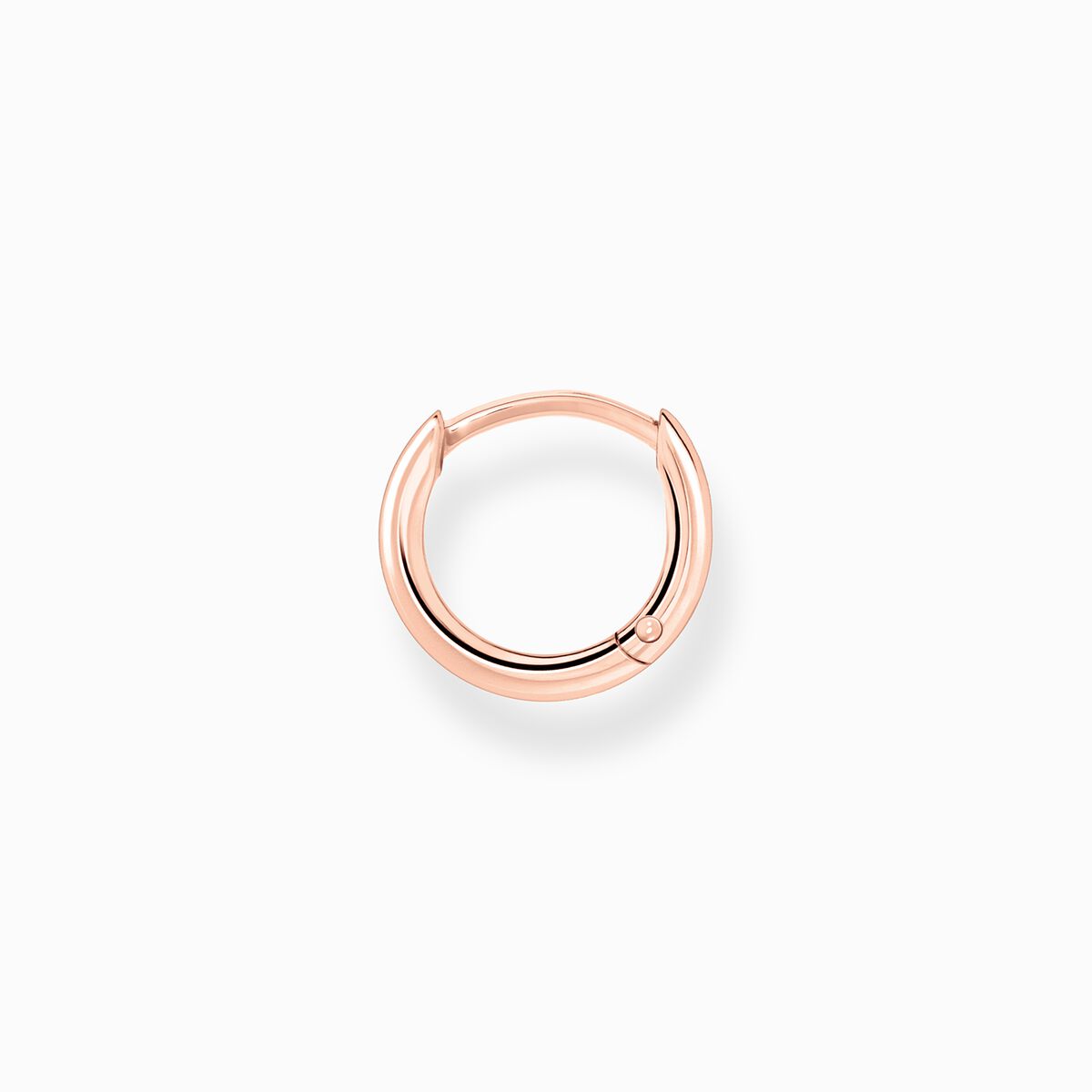 Single hoop earring classic rose gold