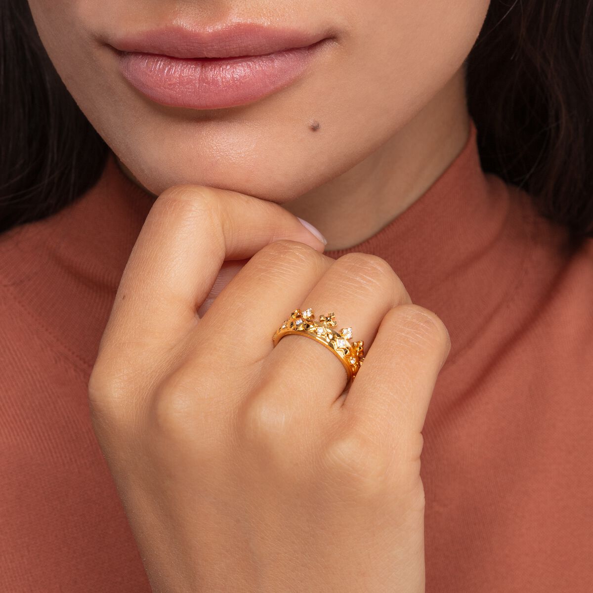 Ring crown gold