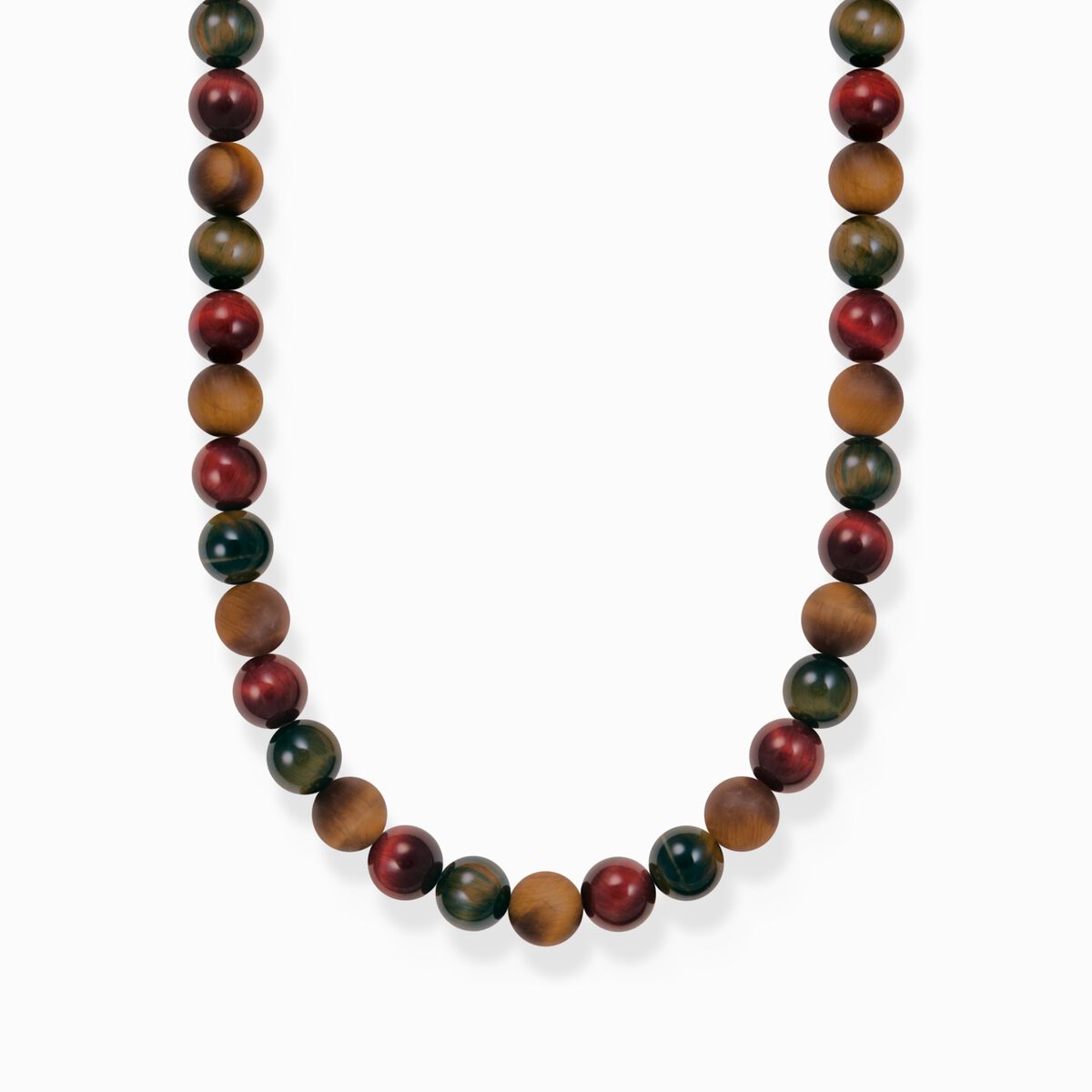 Talisman necklace with tiger eye beads
