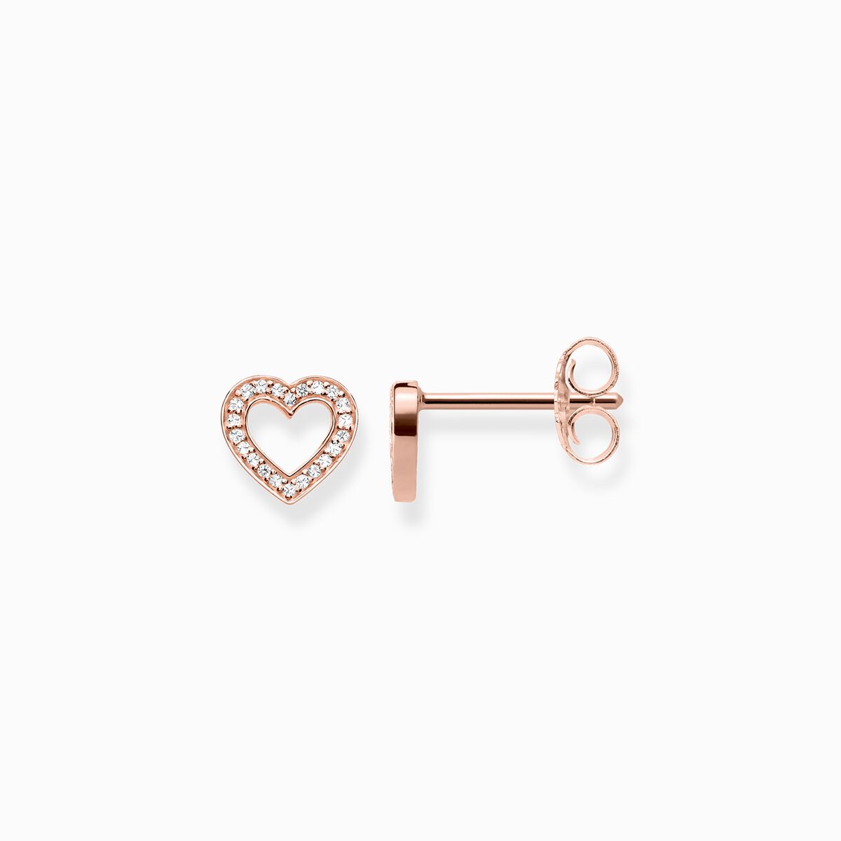 Ear studs hearts large